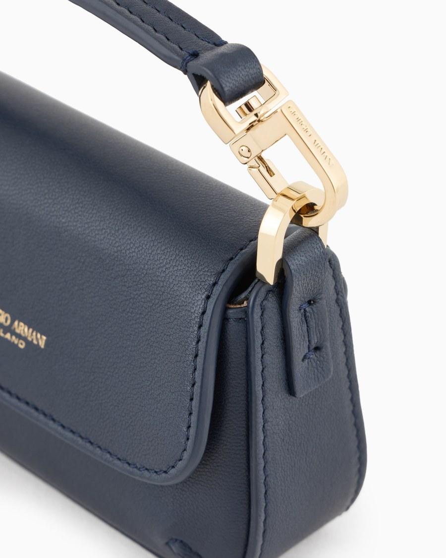 The world of armani MINI BORSA CHARM LA PRIMA SOFT IN NAPPA Fino Al -60%