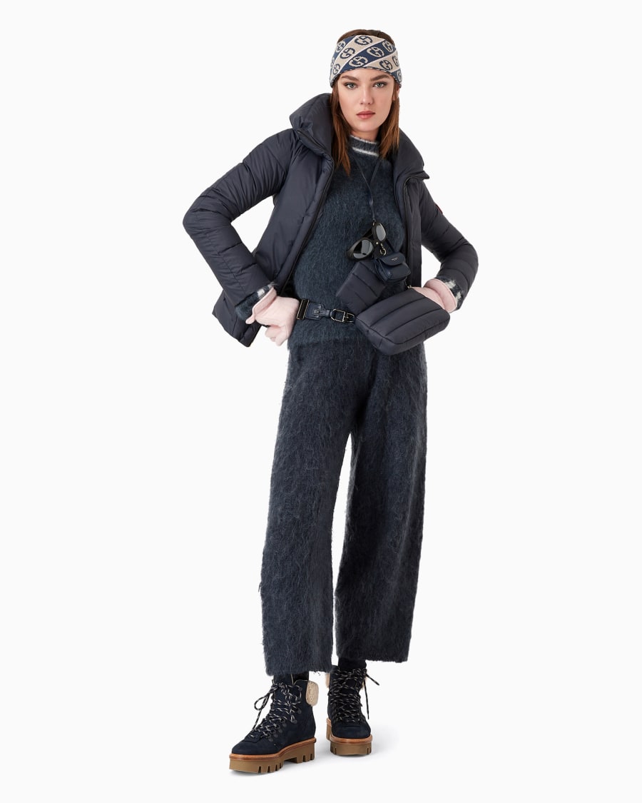 The world of armani GIORGIO ARMANI NEVE MAGLIA IN MOHAIR SETA E LANA Sottocosto