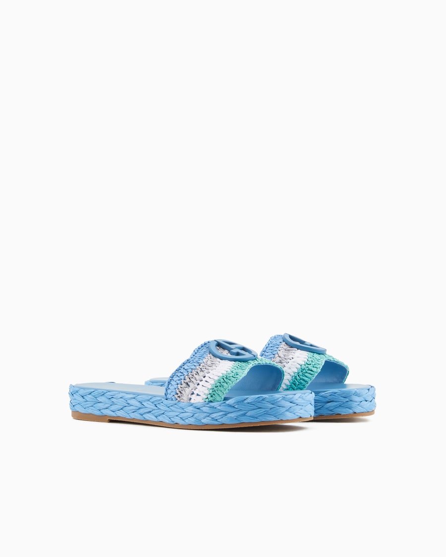 The world of armani SANDALI FLAT CON MOTIVO INTRECCIO Novità