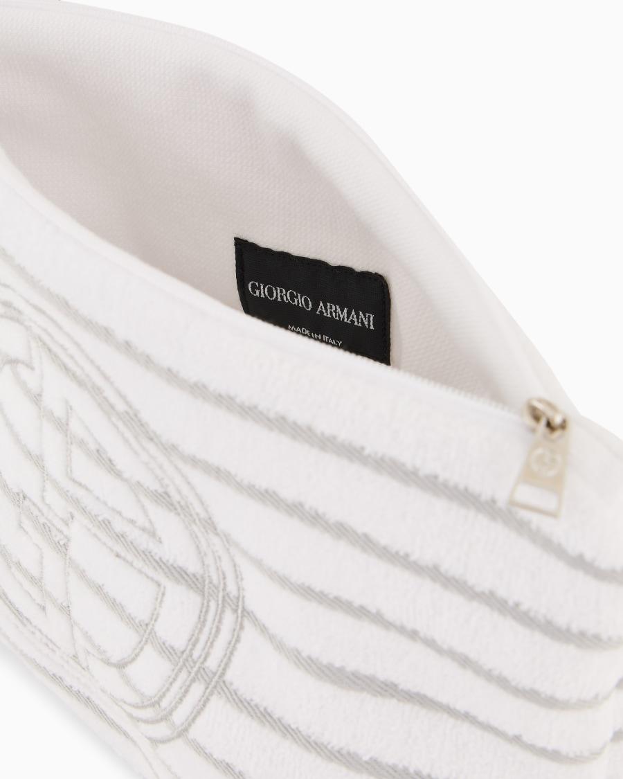 The world of armani POCHETTE IN SPUGNA DI COTONE Offerte
