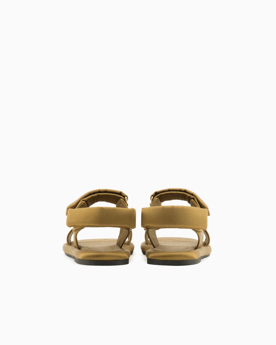 The world of armani SANDALI FLAT IN RASO IMBOTTITI Negozio