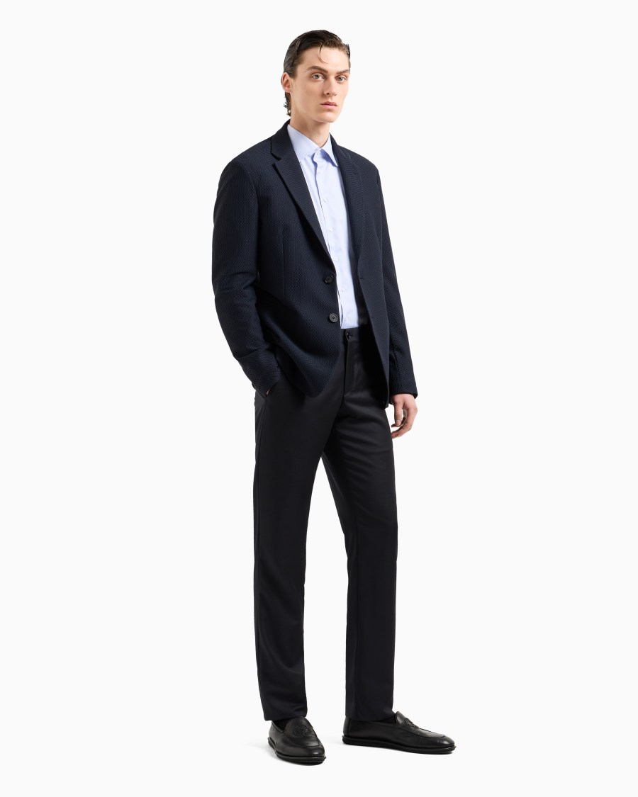 The world of armani CAMICIA CLASSICA REGULAR FIT IN COTONE Fino Al -60%