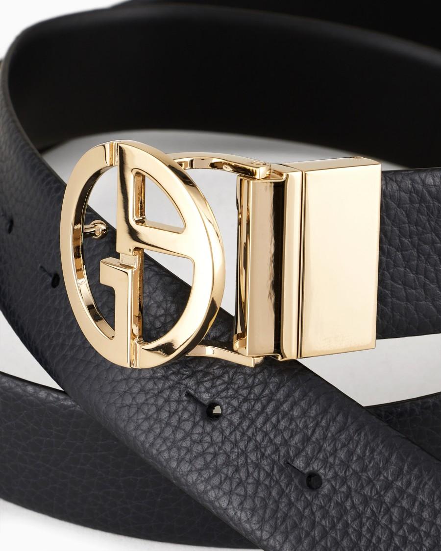 The world of armani CINTURA REVERSIBILE IN PELLE BICOLORE Promozione Limitata