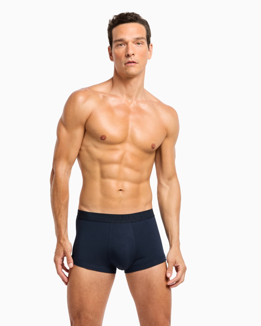 The world of armani BOXER IN JERSEY STRETCH CON BANDA LOGATA Affare Del Giorno