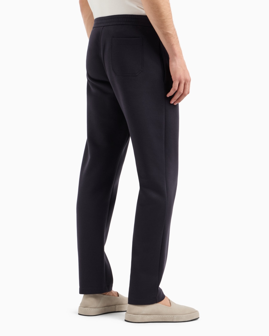 The world of armani PANTALONI IN DOPPIO JERSEY DI COTONE Presa