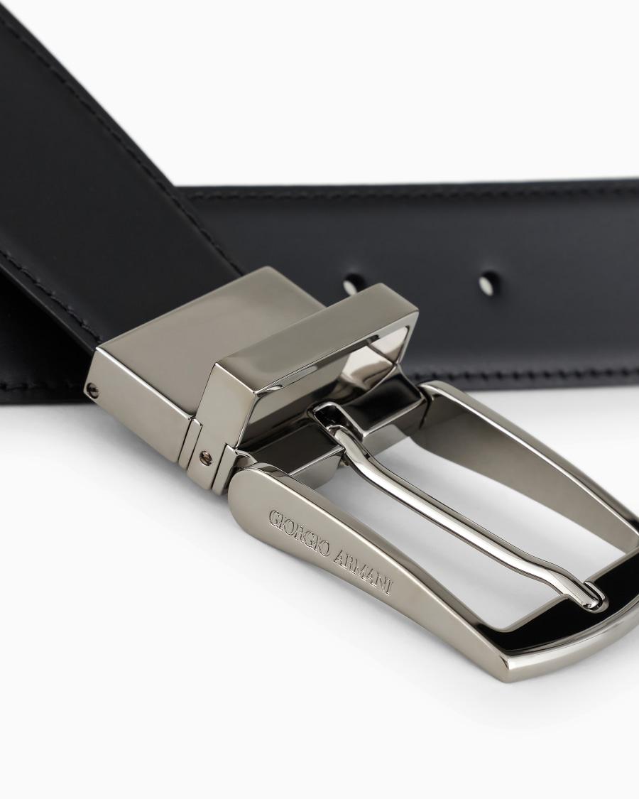The world of armani CINTURA REVERSIBILE IN PELLE Saldi Di Fabbrica