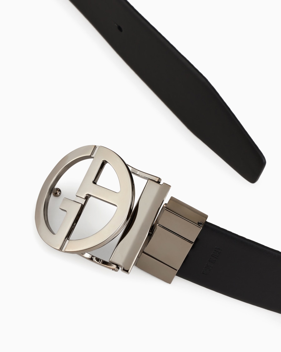 The world of armani CINTURA REVERSIBILE IN PELLE LISCIA E GRANATA I Più Venduti