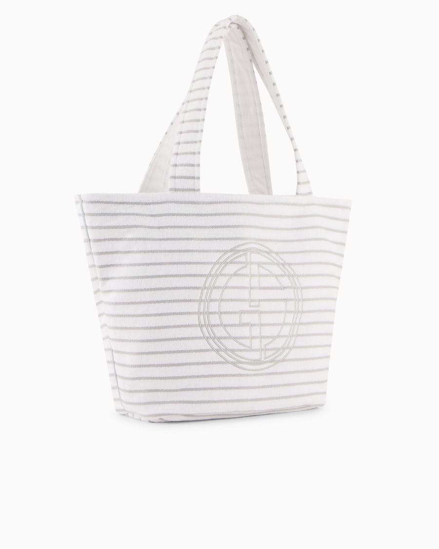 The world of armani BORSA DA MARE IN SPUGNA DI COTONE Consegna Veloce