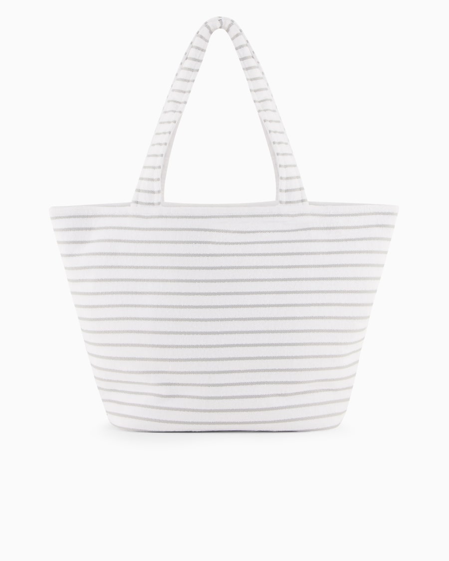 The world of armani BORSA DA MARE IN SPUGNA DI COTONE Consegna Veloce