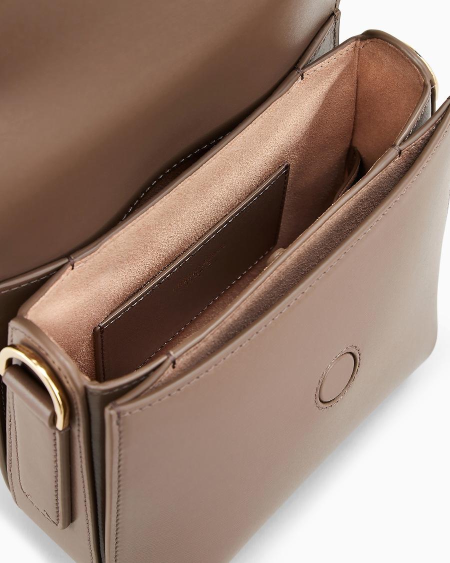 The world of armani BORSA LA PRIMA IN PELLE PALMELLATA CON TRACOLLA A NASTRO Novità