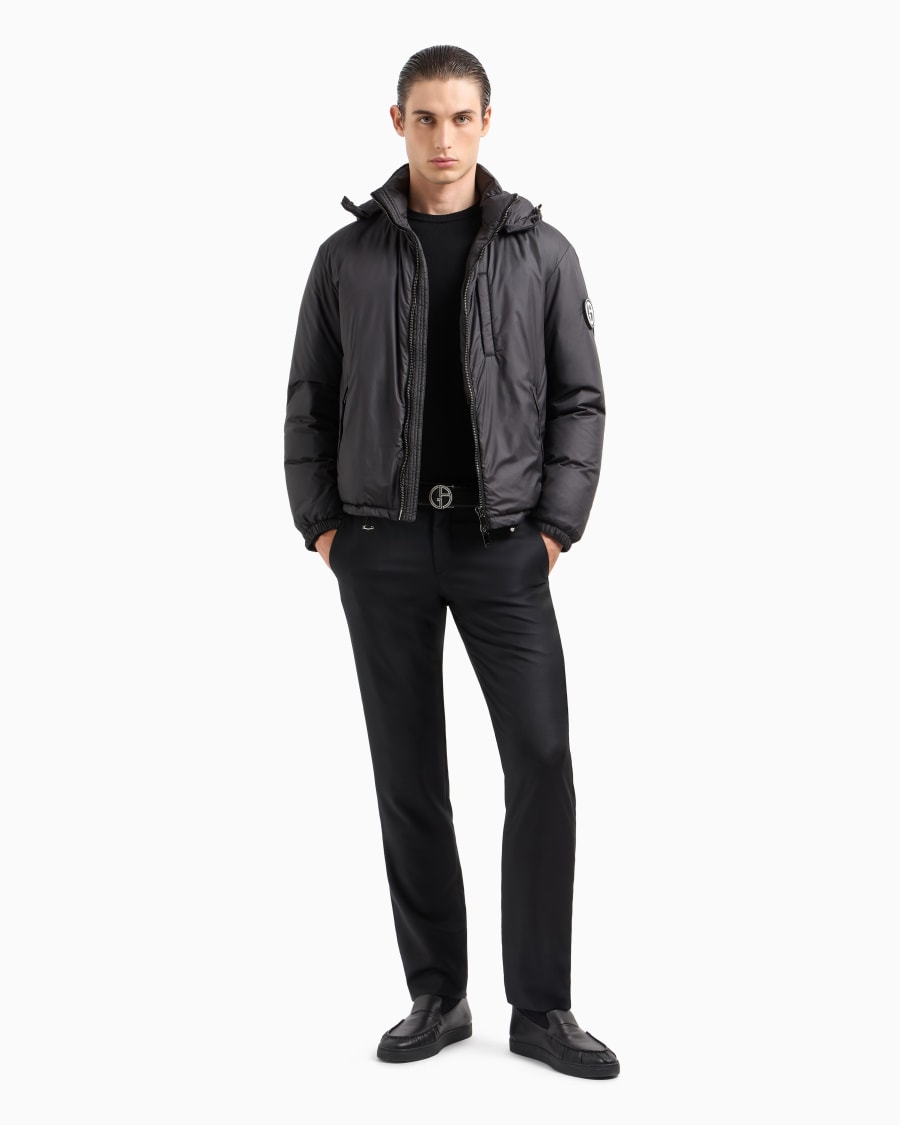 The world of armani BLOUSON CON CAPPUCCIO IMBOTTITO IN PIUMA D'OCA ASV Hotsell