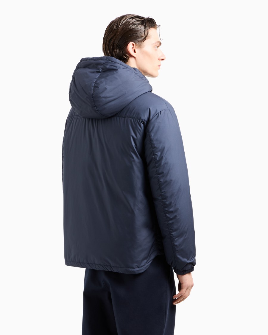 The world of armani BLOUSON CON CAPPUCCIO IMBOTTITO IN PIUMA D'OCA ASV Vendita Calda