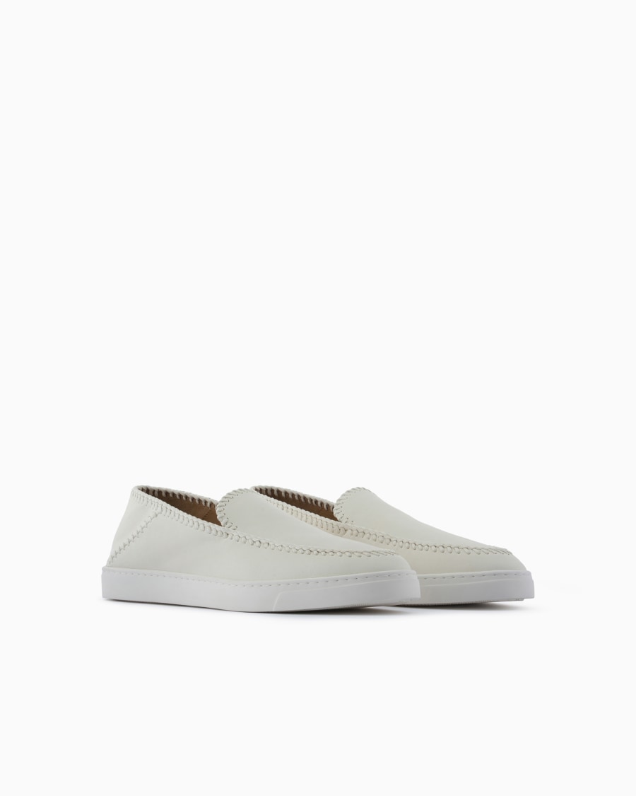 The world of armani GALLERIA 3 SLIP-ON IN NAPPA Saldi Di Fabbrica