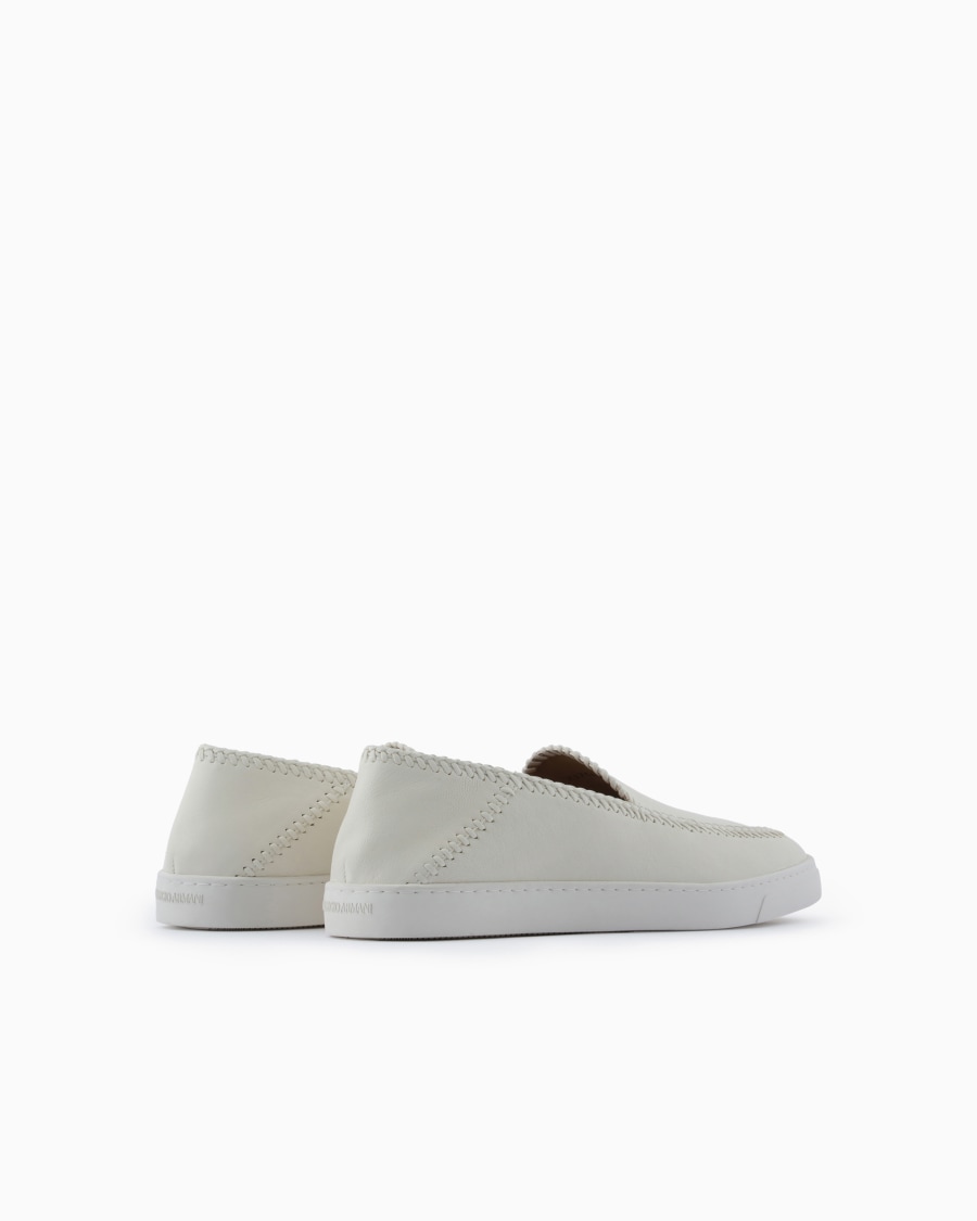 The world of armani GALLERIA 3 SLIP-ON IN NAPPA Saldi Di Fabbrica