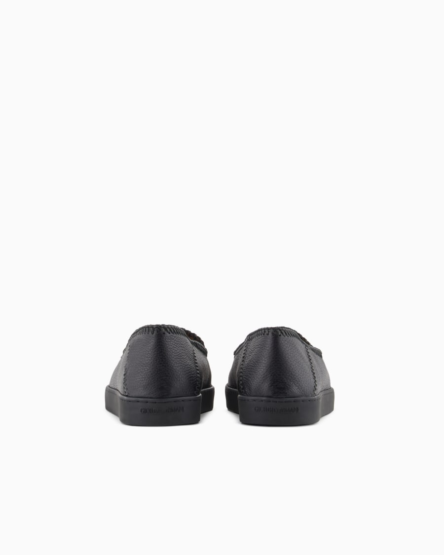 The world of armani GALLERIA 3 SLIP-ON IN CERVO CON INFILATURE Only for today