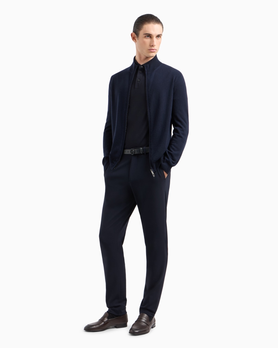 The world of armani POLO IN PIQUET DI PURA LANA VERGINE 2025