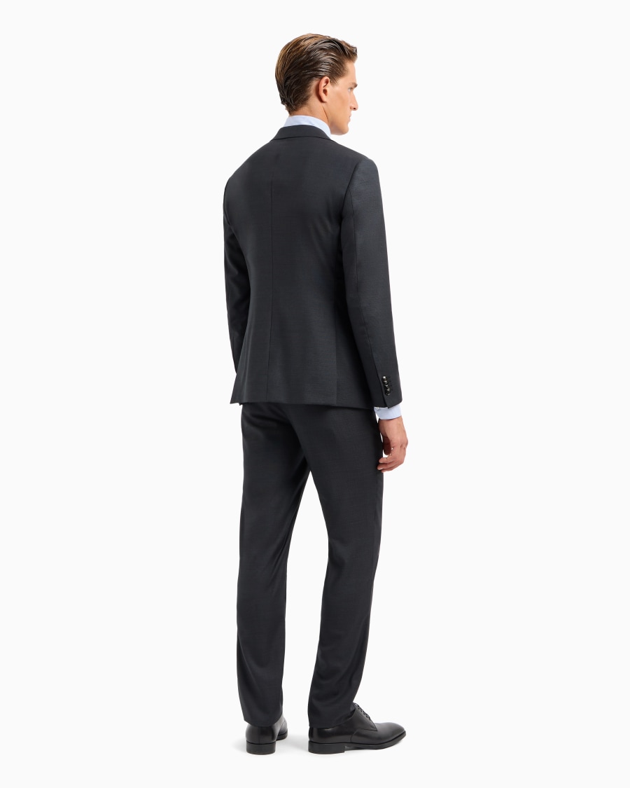 The world of armani ABITO LINEA SOHO MONOPETTO IN LANA VERGINE PUNTO SPILLO Vendita