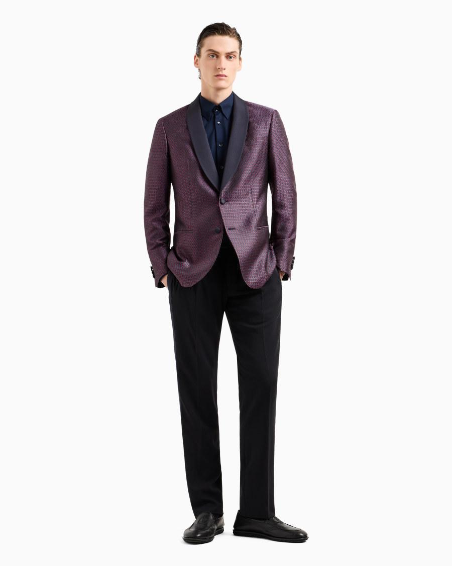 The world of armani CAMICIA SLIM FIT ICON IN JERSEY DI COTONE Soddisfazione Garantita