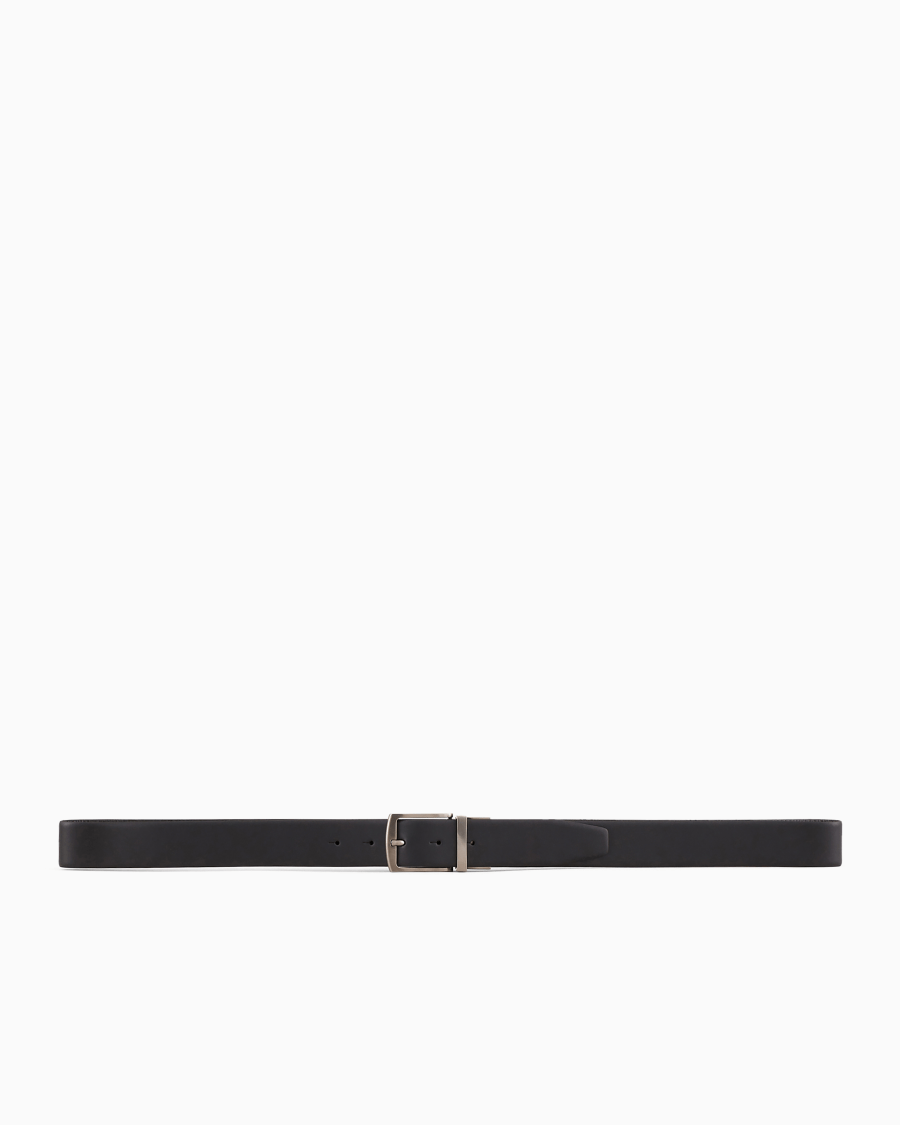 The world of armani GIFT BOX CON CINTURA REVERSIBILE E DUE FIBBIE Consegna Veloce
