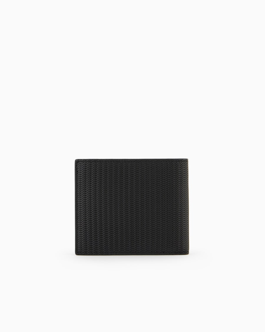 The world of armani PORTAFOGLI BIFOLD IN PELLE STAMPATA Promozione Limitata
