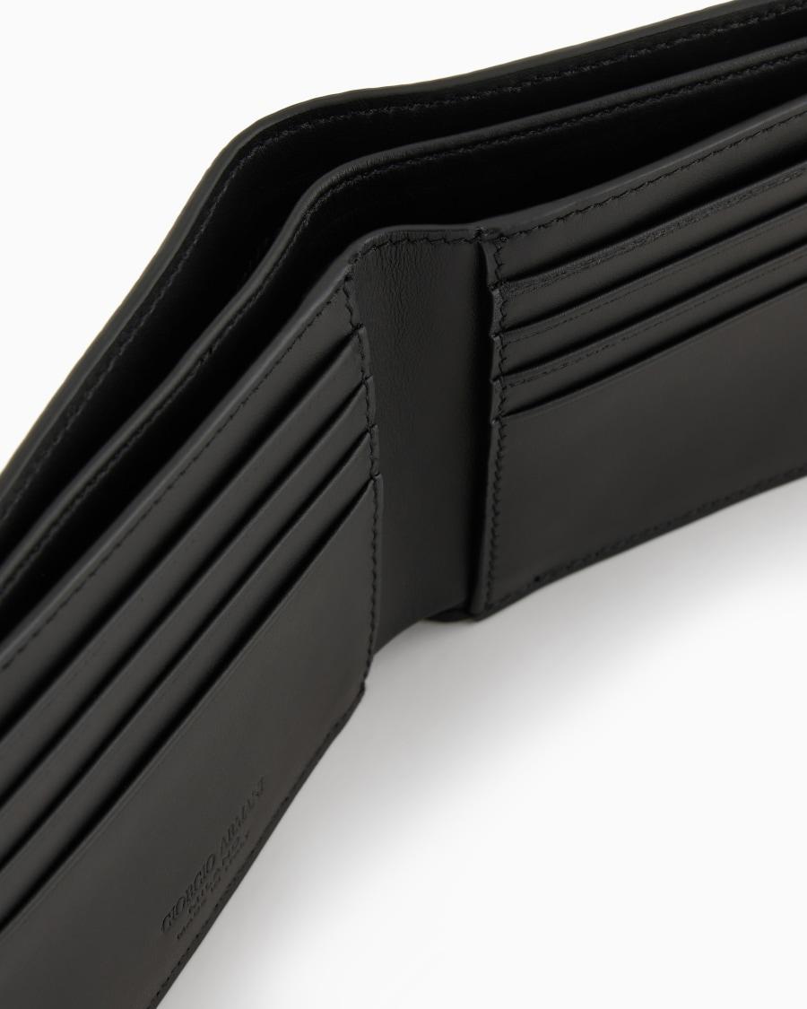 The world of armani PORTAFOGLI BIFOLD IN PELLE STAMPATA Promozione Limitata