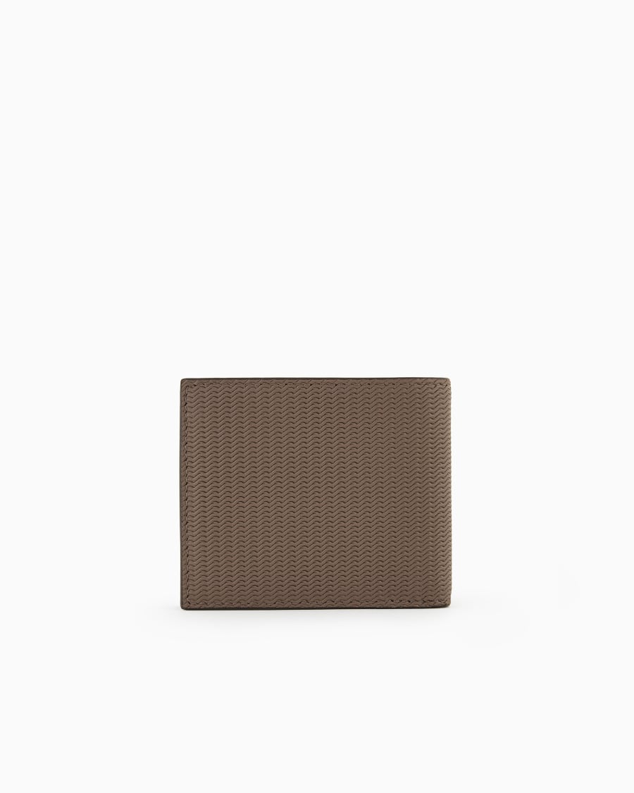 The world of armani PORTAFOGLI BIFOLD IN PELLE STAMPATA Convenienza