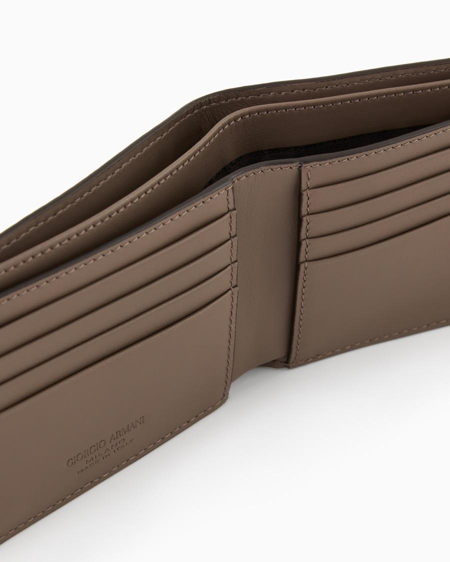 The world of armani PORTAFOGLI BIFOLD IN PELLE STAMPATA Convenienza