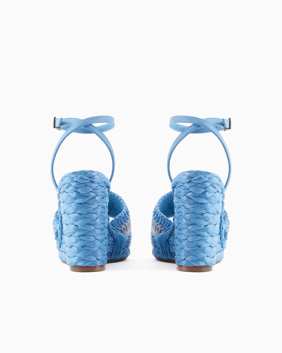 The world of armani SANDALI CON ZEPPA IN CORDA CON MOTIVO INTRECCIO Economico