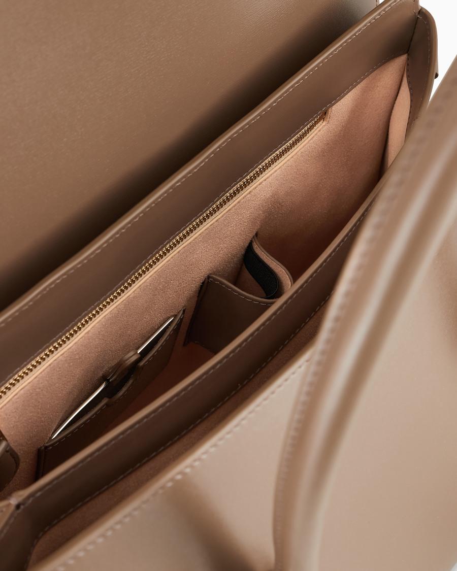 The world of armani BAULETTO GRANDE LA PRIMA IN PELLE PALMELLATA Nuovo