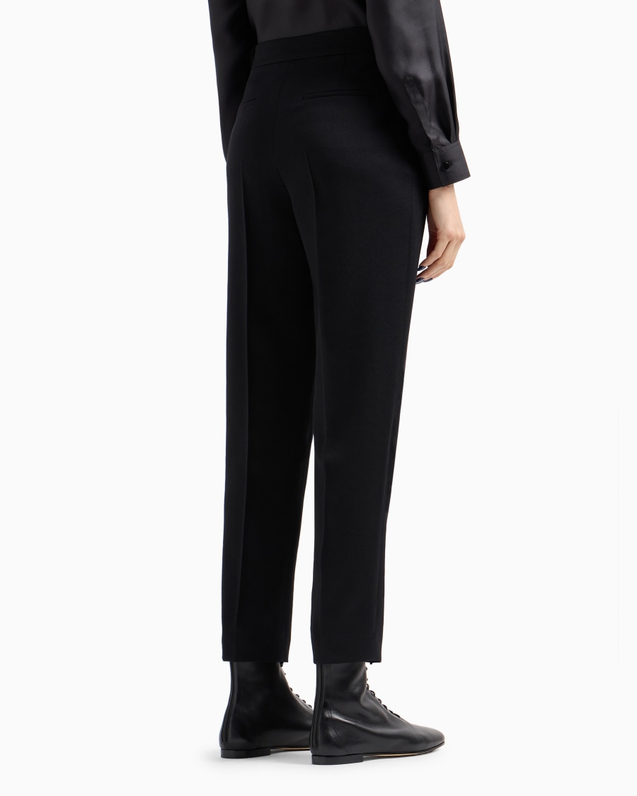 The world of armani PANTALONI DRITTI IN LANA VERGINE Pezzi Unici