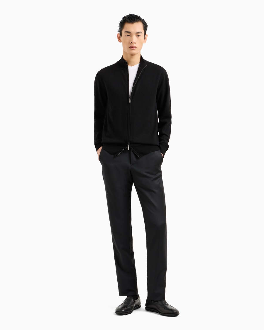The world of armani CARDIGAN CON ZIP IN CASHMERE Flash Sale
