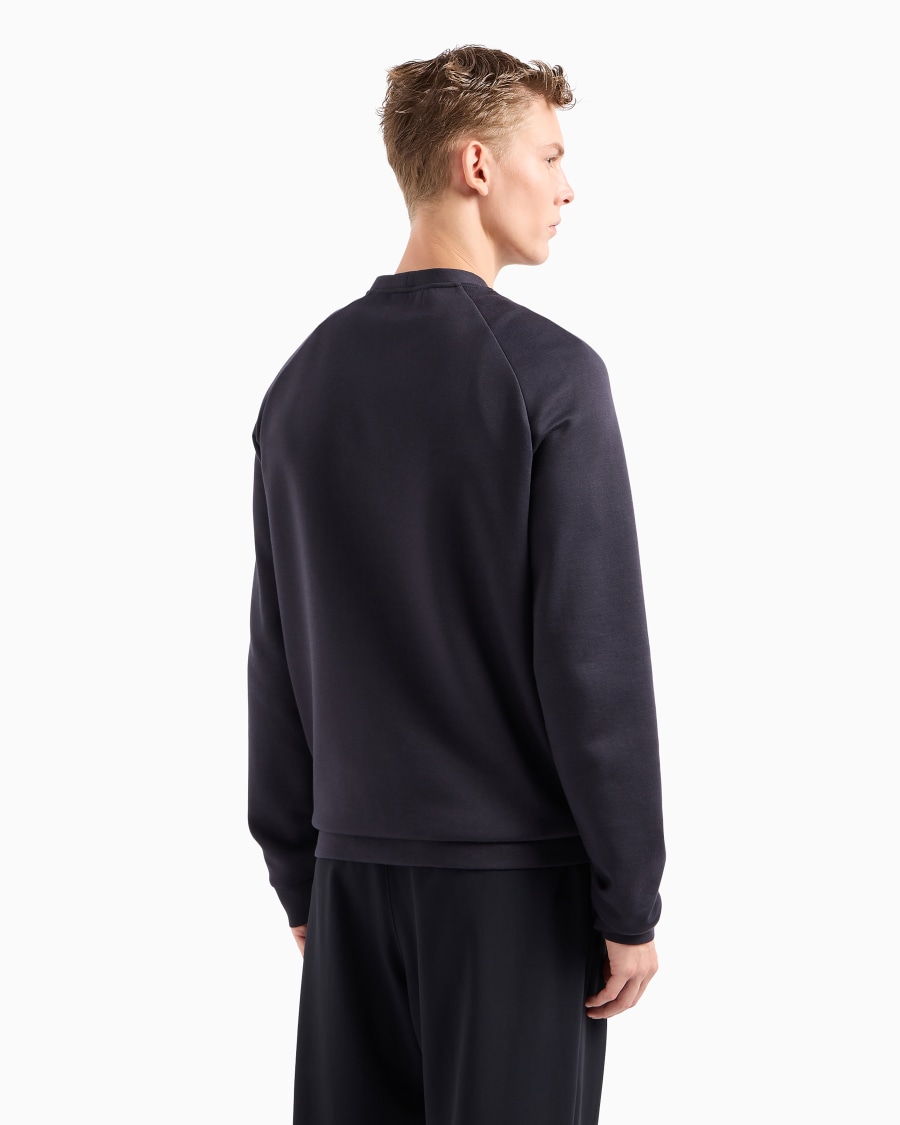The world of armani FELPA BORGONUOVO 11 IN DOPPIO JERSEY DI COTONE Novità