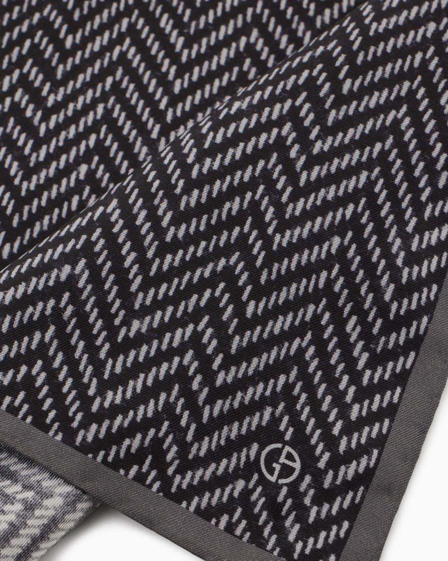The world of armani POCHETTE DA TASCHINO IN SETA STAMPATA ASV In Vendita