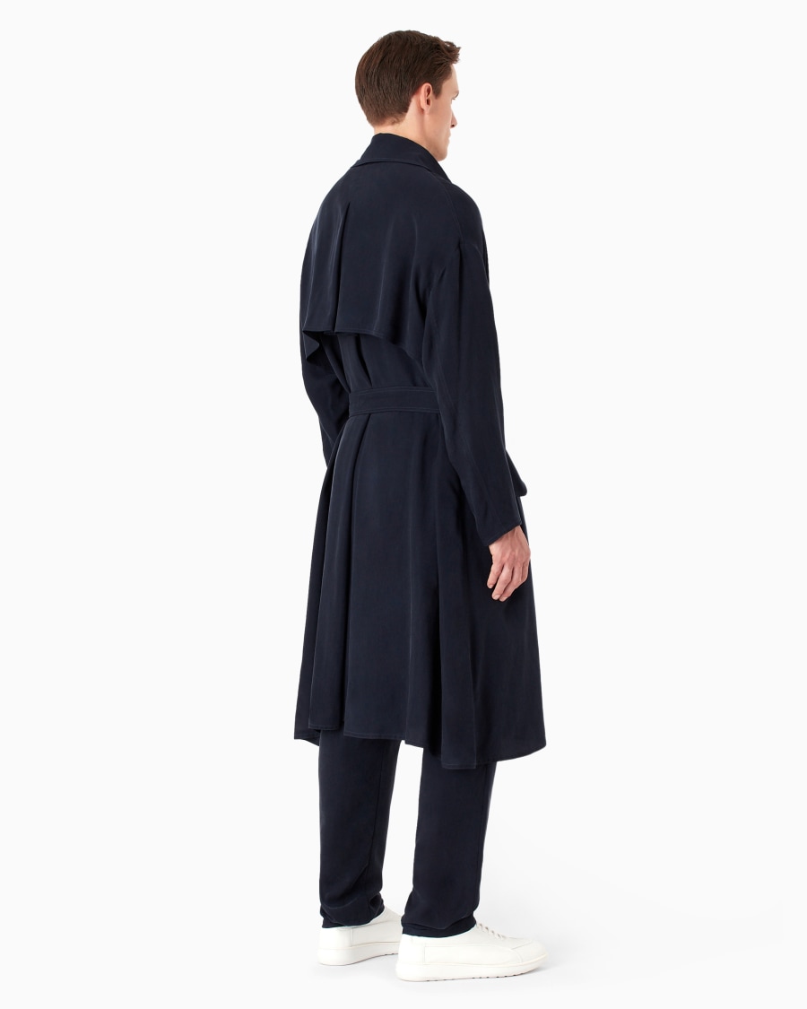 The world of armani TRENCH DOPPIOPETTO ICON IN CUPRO Offerte