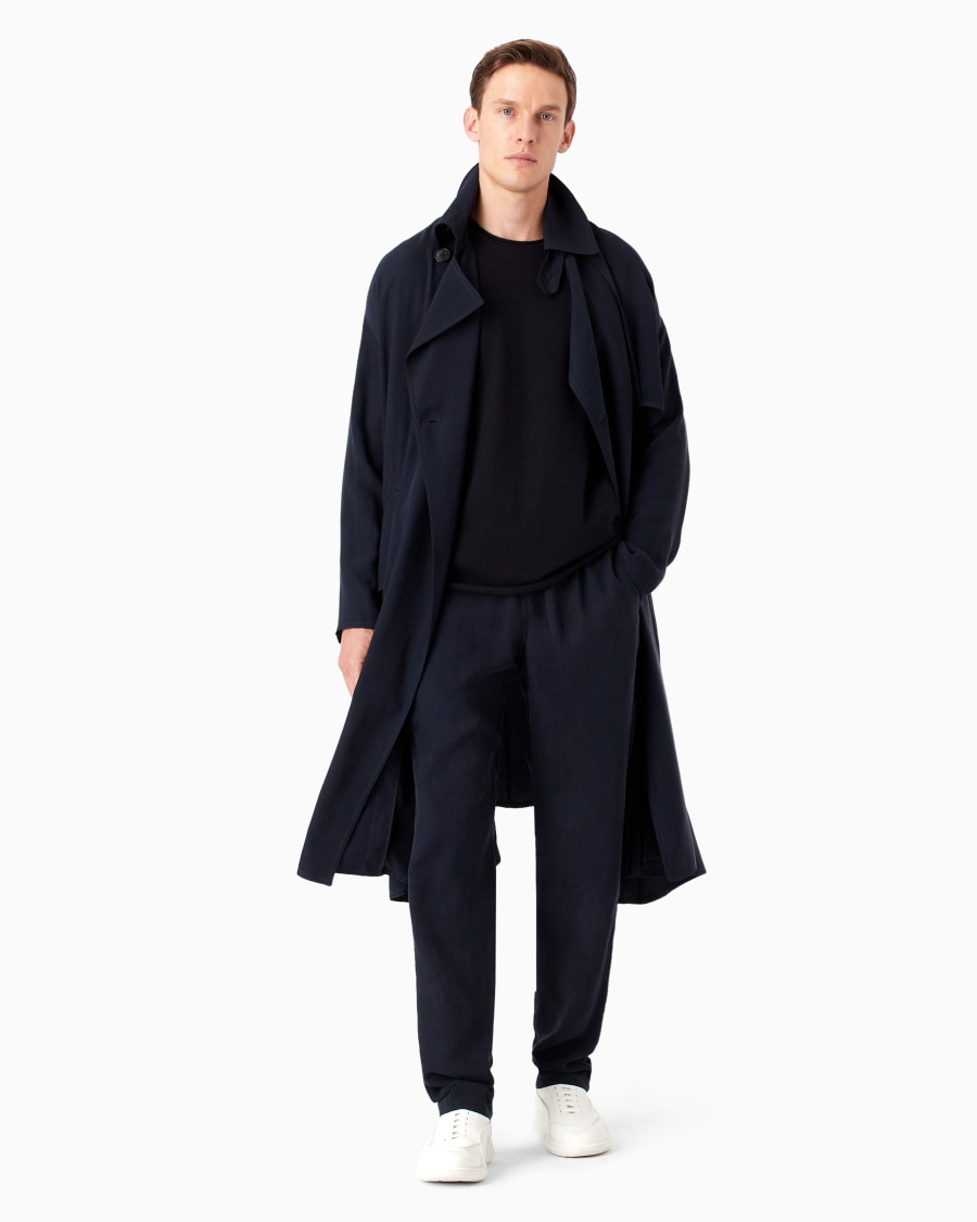 The world of armani TRENCH DOPPIOPETTO ICON IN CUPRO Offerte