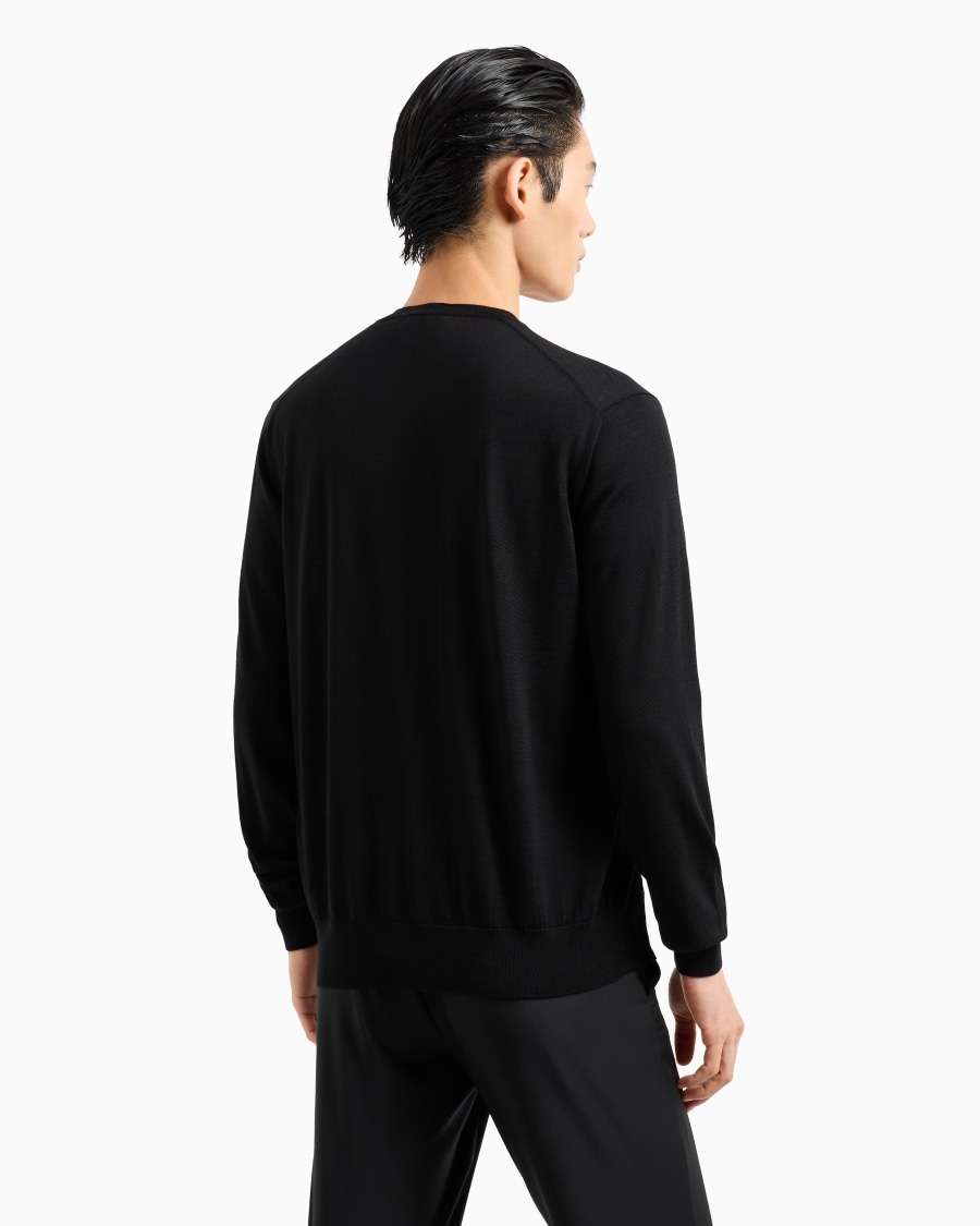 The world of armani CARDIGAN CON BOTTONI IN LANA VERGINE Vendita Economica