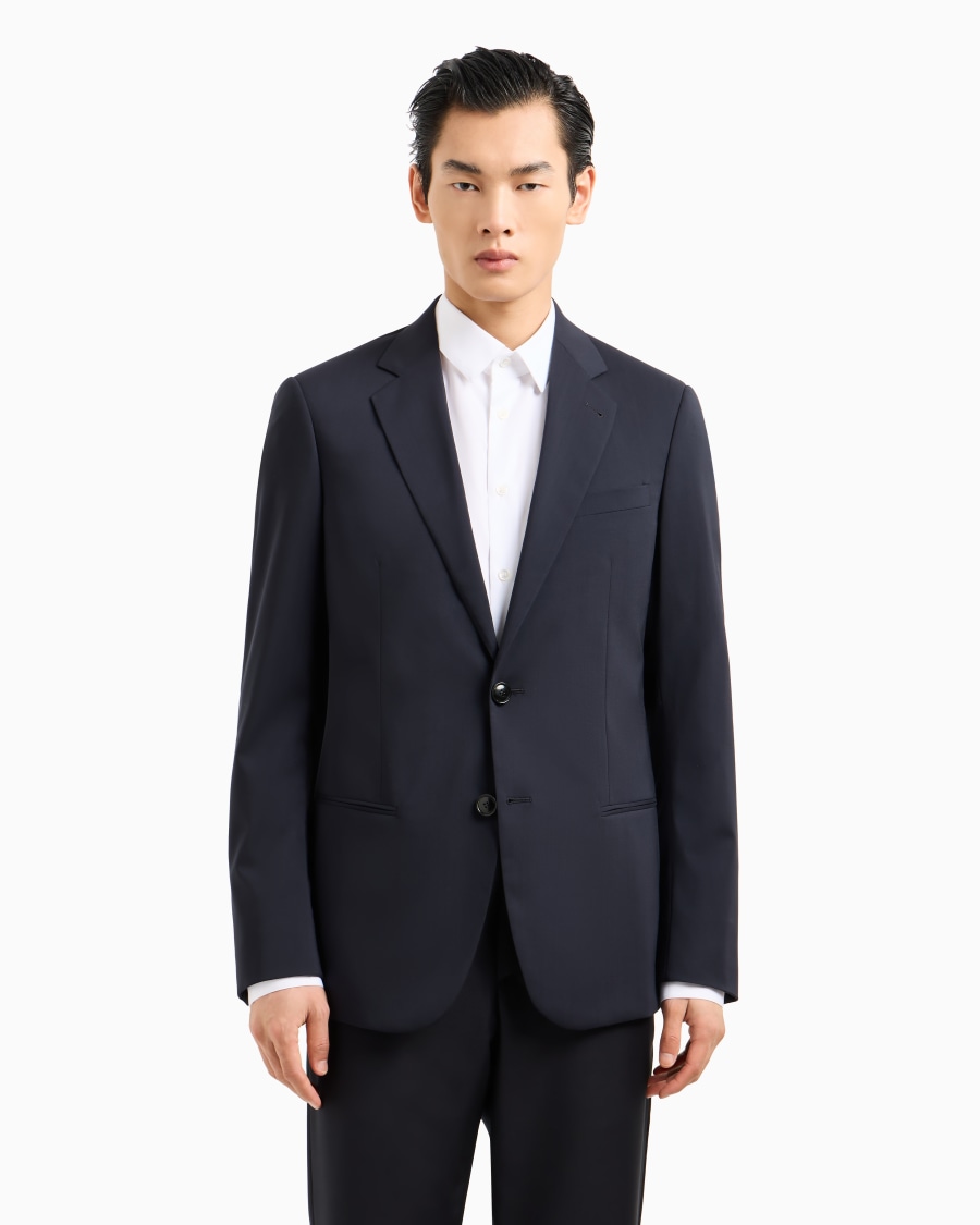 The world of armani GIACCA MONOPETTO SOHO IN LANA VERGINE Negozio