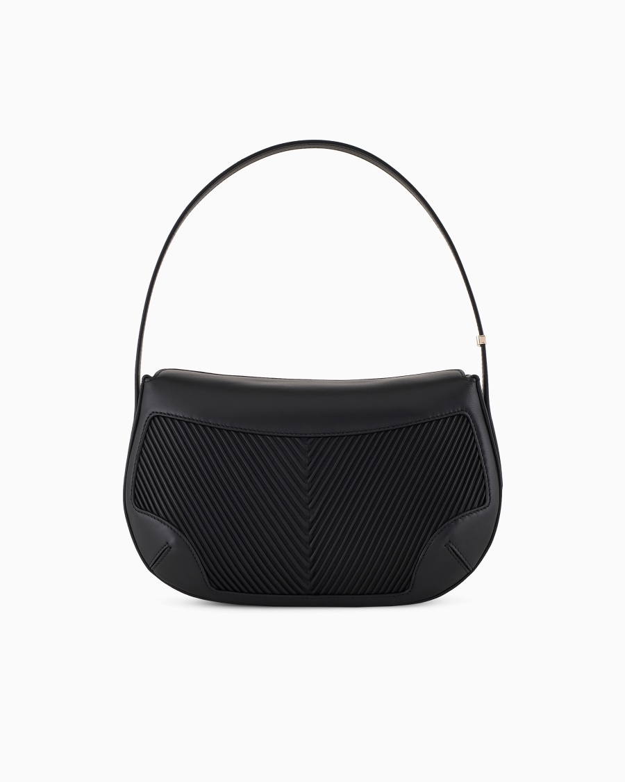 The world of armani BORSA A MANO LA PRIMA IN NAPPA PLISSÉ Consegna Veloce