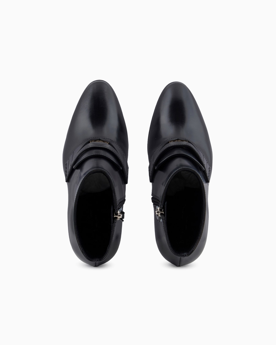 The world of armani STIVALETTI CON TACCO IN PELLE SPAZZOLATA Convenienza