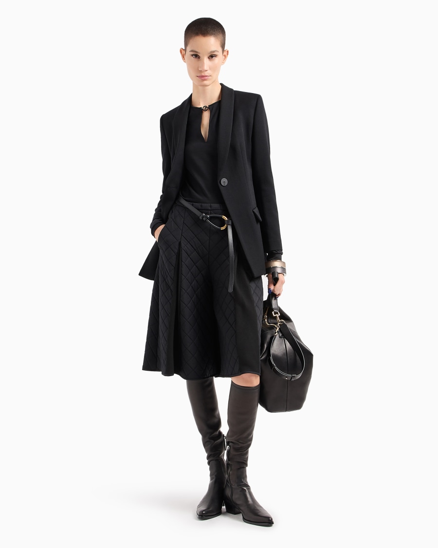 The world of armani MAGLIA A MANICHE LUNGHE IN JERSEY DI LANA Online