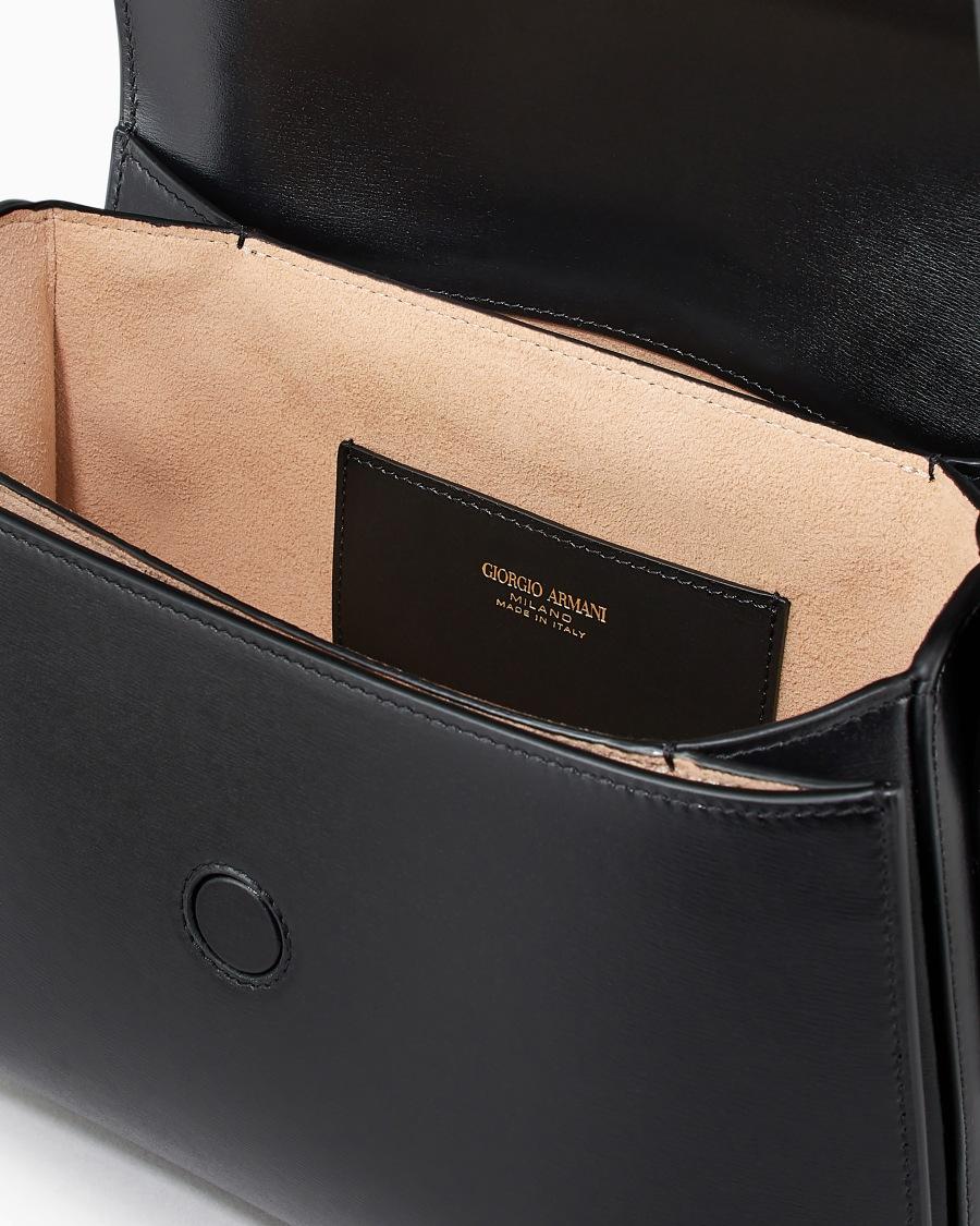 The world of armani BORSA MEDIA LA PRIMA IN PELLE PALMELLATA Saldi Di Fabbrica