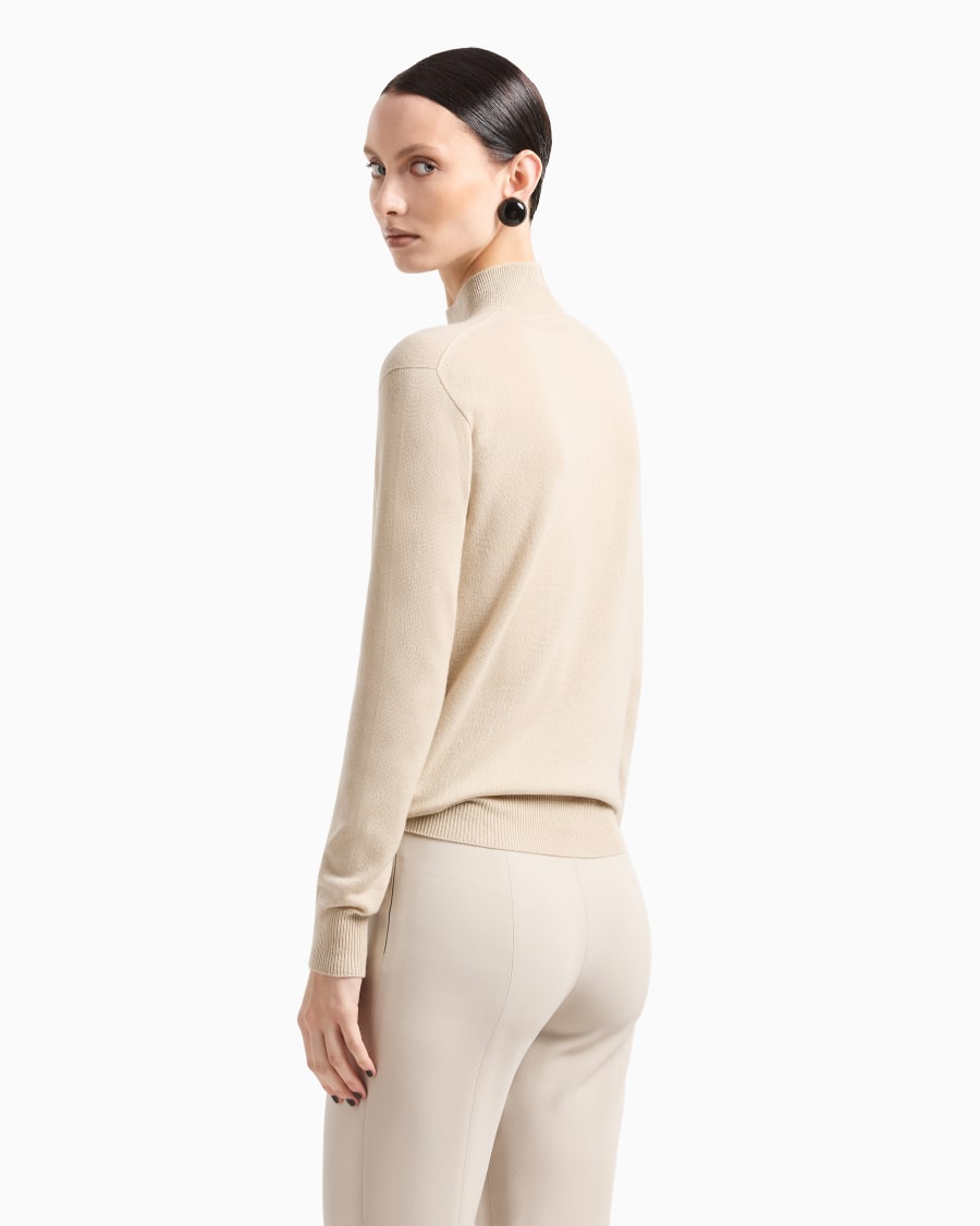 The world of armani MAGLIA CON COLLO A LUPETTO IN CASHMERE Italia