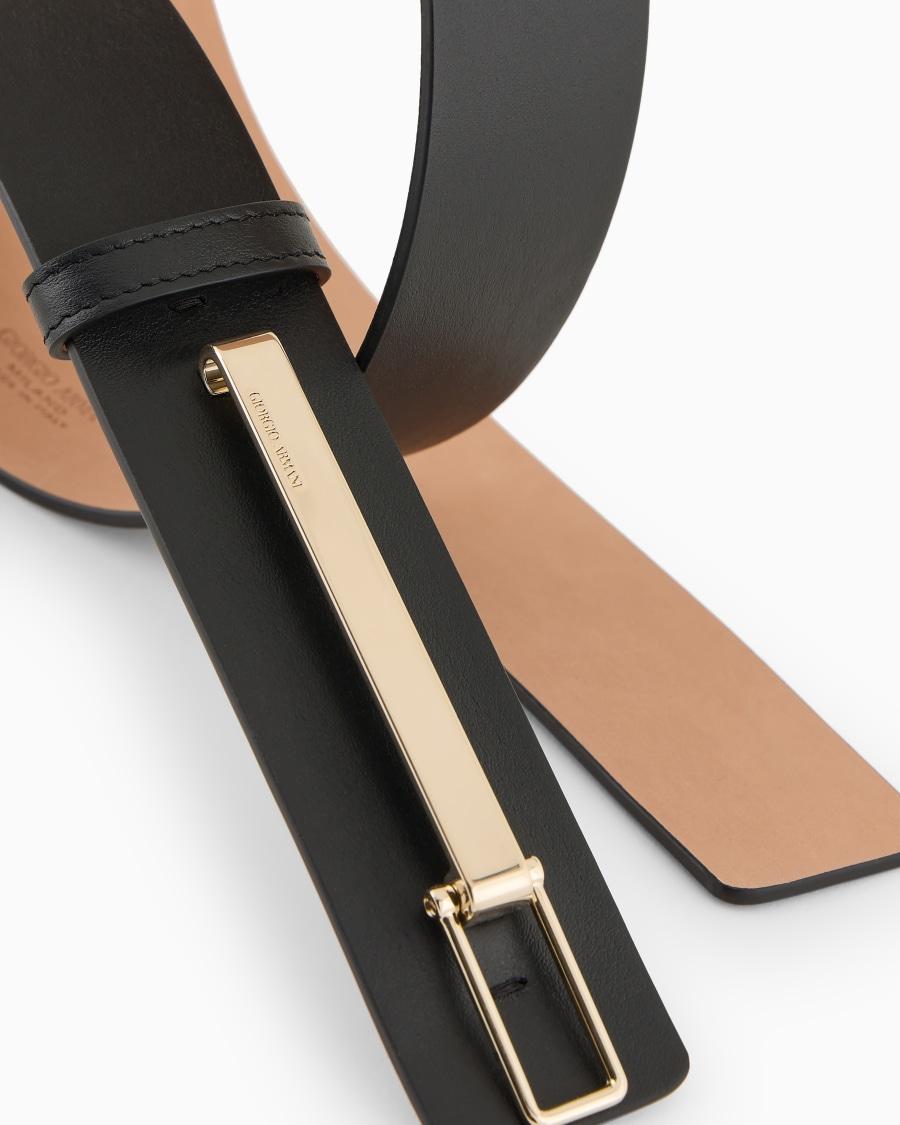 The world of armani CINTURA IN PELLE CON CHIUSURA IN METALLO ASV 2025
