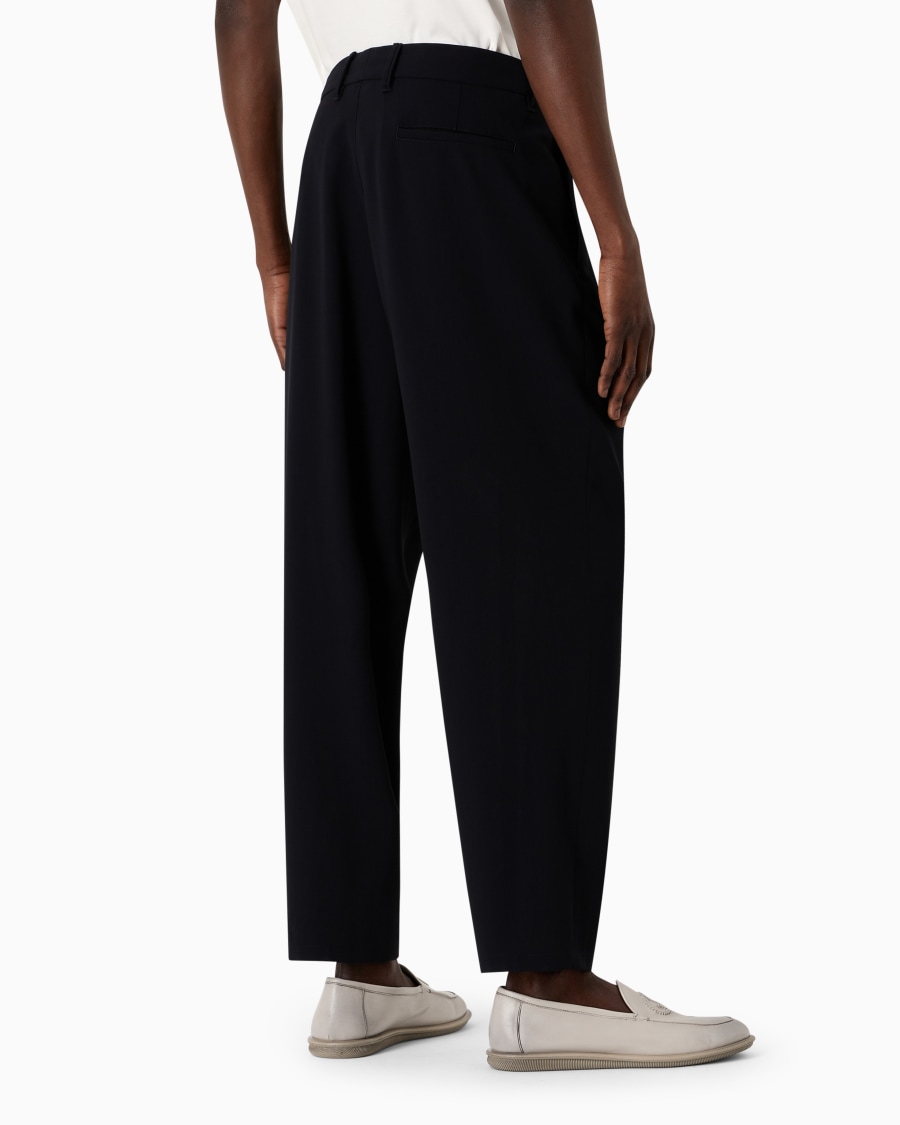 The world of armani PANTALONI A UNA PINCE IN LANA VERGINE In Linea
