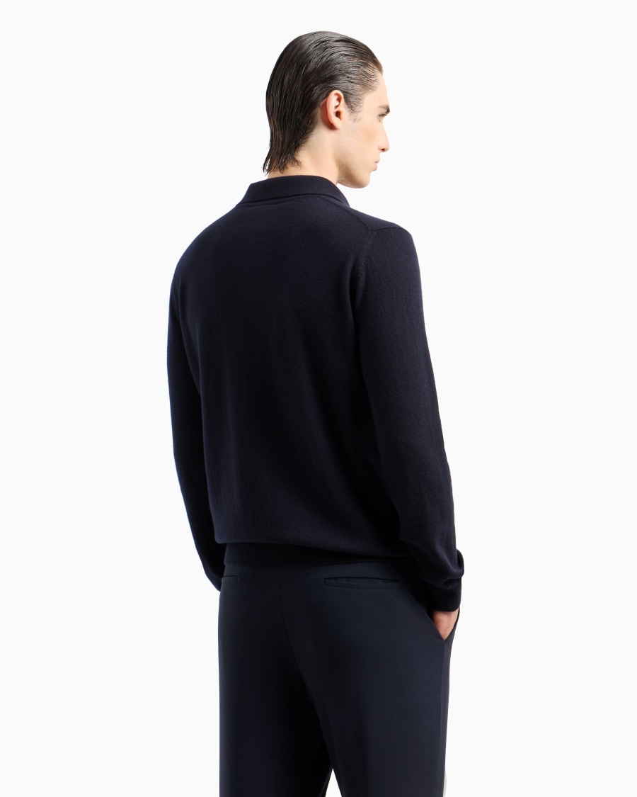 The world of armani POLO A MANICHE LUNGHE IN CASHMERE Soddisfazione Garantita