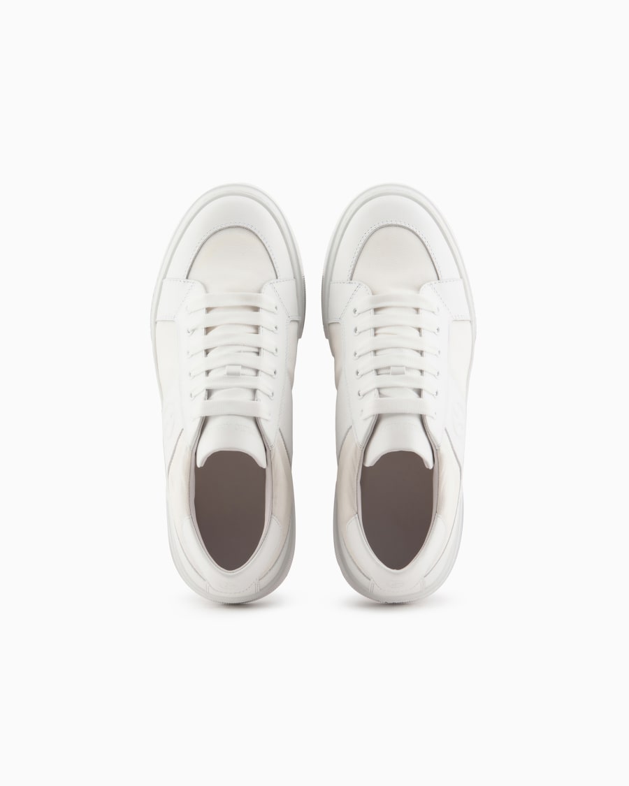 The world of armani SNEAKERS IN PELLE E TESSUTO Qualità Garantita