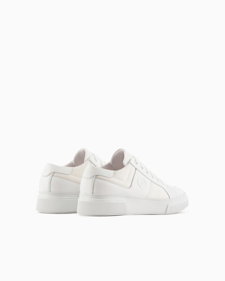 The world of armani SNEAKERS IN PELLE E TESSUTO Qualità Garantita