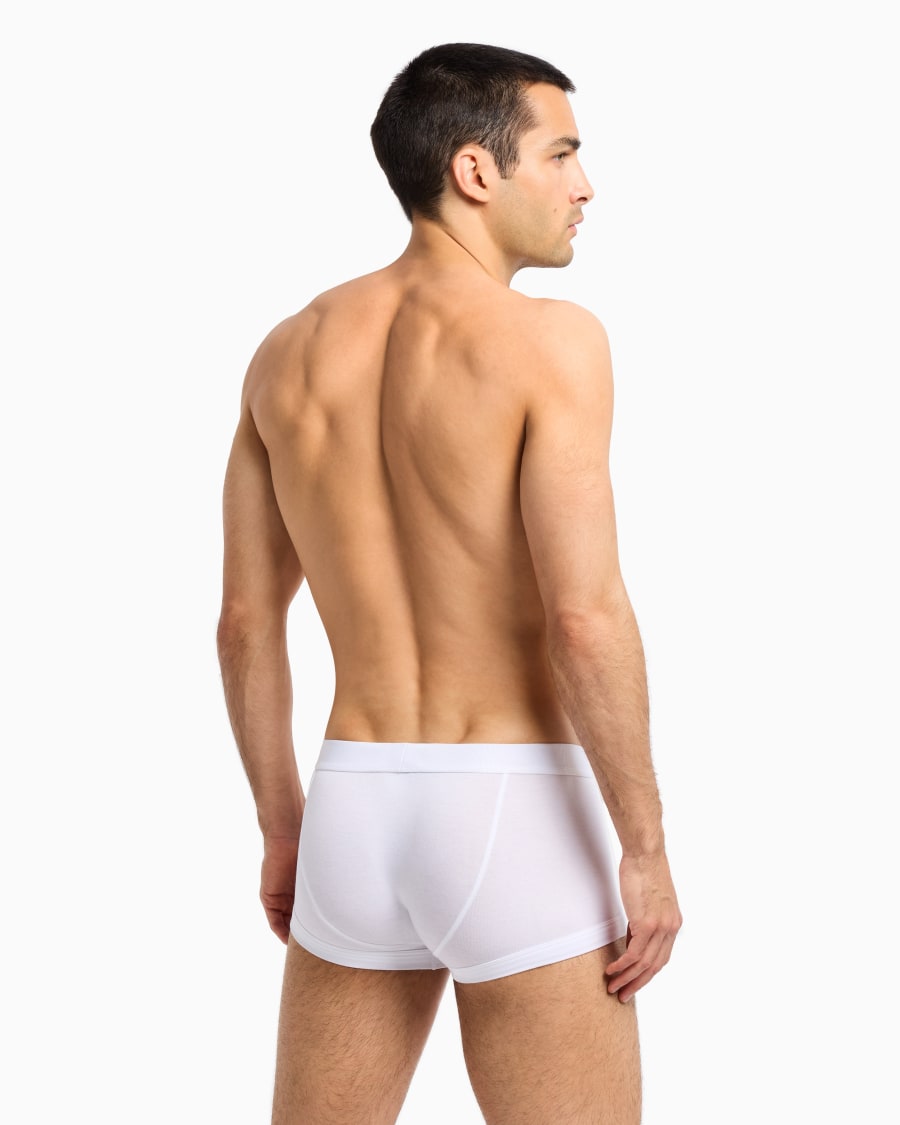 The world of armani BOXER IN JERSEY STRETCH CON BANDA LOGATA Consegna Veloce