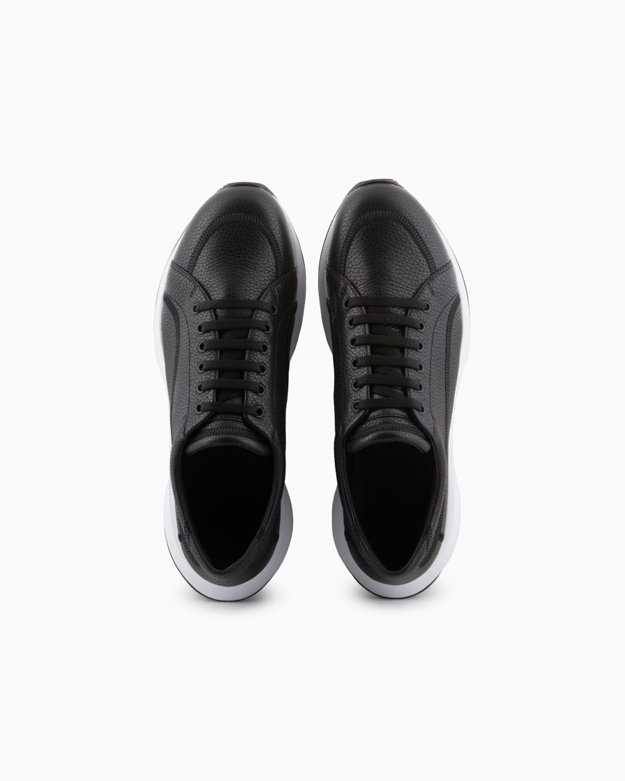 The world of armani SNEAKERS IN CERVO E PELLE Sconto