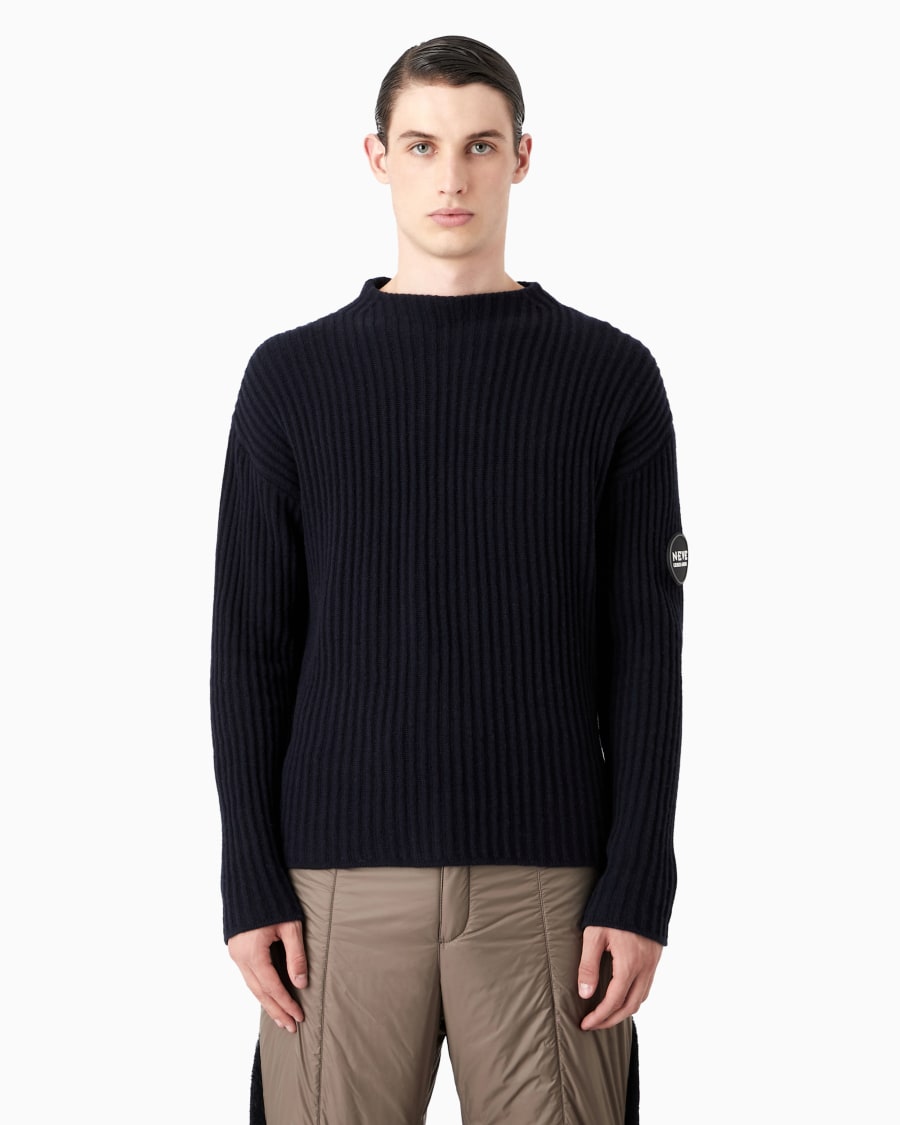 The world of armani GIORGIO ARMANI NEVE MAGLIA IN LANA E CASHMERE Offerta